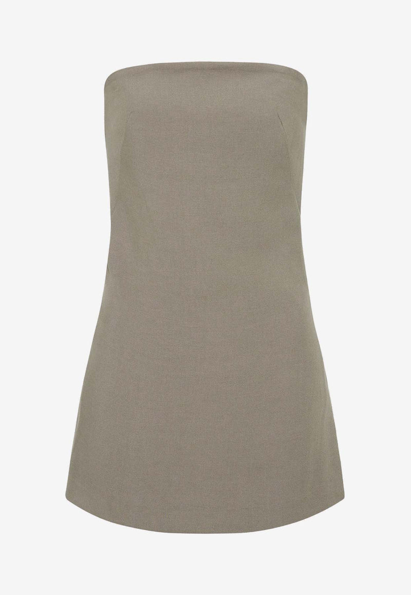 St. Agni Column Strapless Tunic Top Khaki S24-230SOLOLIVE