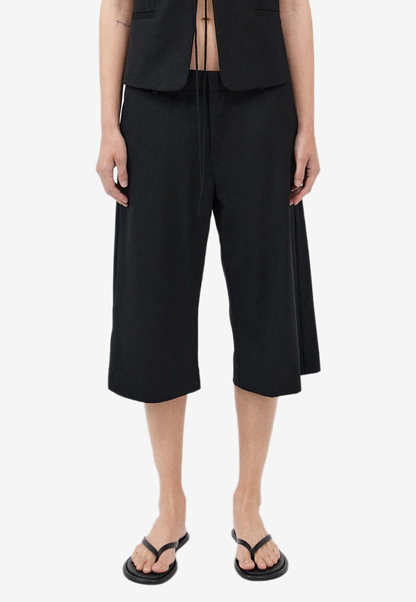 St. Agni Oversized Bermuda Shorts S24-704BLKBLACK