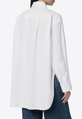 Loewe Asymmetrical Long-Sleeved Shirt White S359Y05XCVCO/Q_LOEW-2100