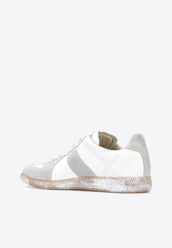 Maison Margiela Replica Leather Low-Top Sneakers White S37WS0562_P3724_H8339