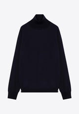 Maison Margiela Turtleneck Wool Knit Sweater Blue S51HL0015M13057/P_MARGI-511