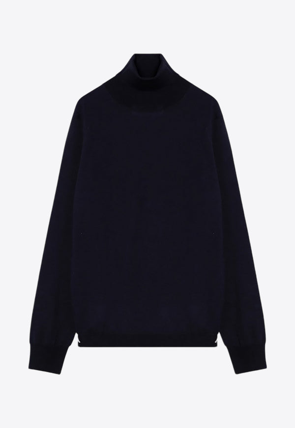 Maison Margiela Turtleneck Wool Knit Sweater Blue S51HL0015M13057/P_MARGI-511