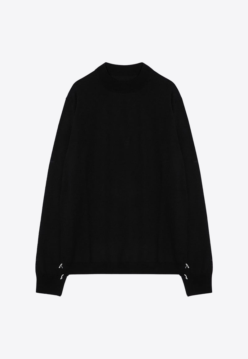 Maison Margiela Wool Crewneck Sweater Black S51HL0016M13057/P_MARGI-900