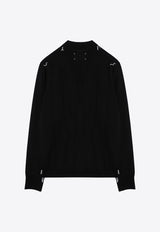 Maison Margiela Wool Crewneck Sweater Black S51HL0016M13057/P_MARGI-900