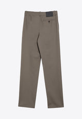 Loewe Straight-Leg Mid-Rise Pants Khaki S540Y04XIFCO/P_LOEW-6975