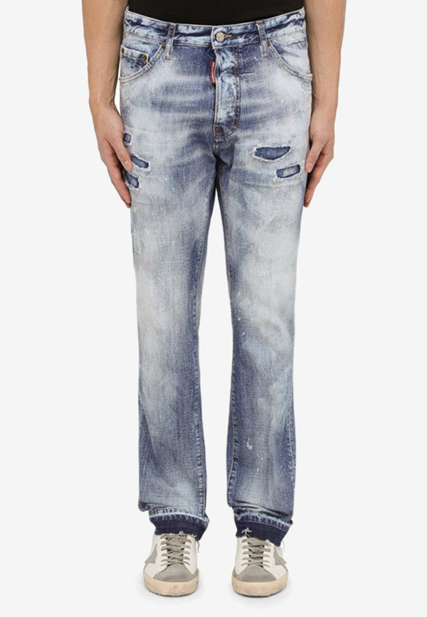 Dsquared2 Distressed Straight-Leg Jeans S71LB1388S30309/O_DSQUA-470