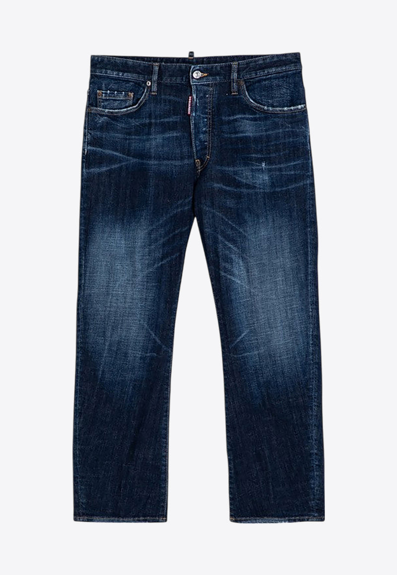 Dsquared2 Washed Straight-Leg Jeans Blue S71LB1470S30872/P_DSQUA-470