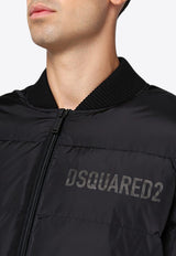 Dsquared2 Zip-Up Padded Bomber Jacket Black S74AM1508S53817/P_DSQUA-900