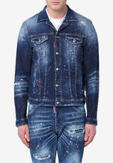 Dsquared2 Faded Denim Jacket Blue S74AM1563S30664/Q_DSQUA-470