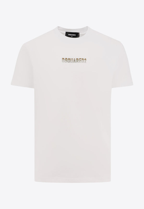 Dsquared2 Embossed Logo Crewneck T-shirt White S74GD1415D20020_100