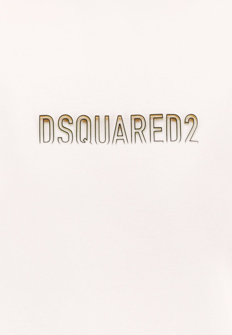 Dsquared2 Embossed Logo Crewneck T-shirt White S74GD1415D20020_100