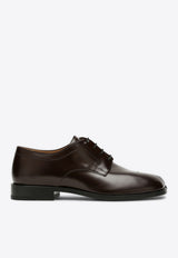 Maison Margiela Tabi Derby Shoes in Brushed Leather Brown S97WQ0052P3827/P_MARGI-T2264