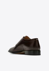 Maison Margiela Tabi Derby Shoes in Brushed Leather Brown S97WQ0052P3827/P_MARGI-T2264