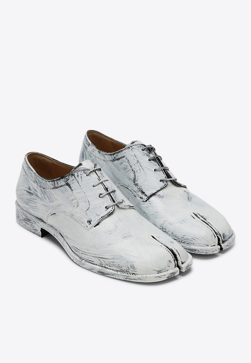 Maison Margiela Tabi Derby Shoes in Painted Leather White S97WQ0052P4128/P_MARGI-H8680