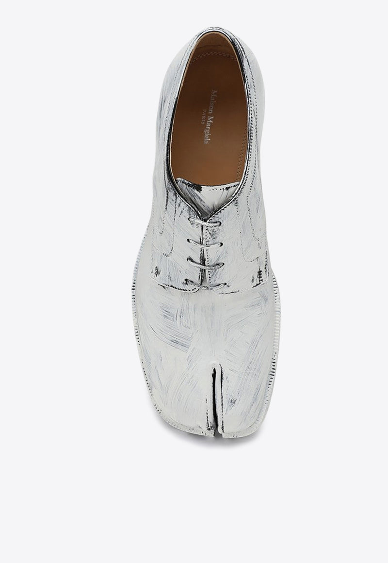 Maison Margiela Tabi Derby Shoes in Painted Leather White S97WQ0052P4128/P_MARGI-H8680