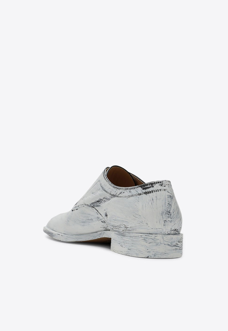 Maison Margiela Tabi Derby Shoes in Painted Leather White S97WQ0052P4128/P_MARGI-H8680