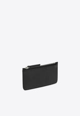 Maison Margiela Four-Stitch Leather Zip Cardholder Black SA1VX0008P4745/P_MARGI-T8013