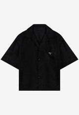 Prada Triangle Logo Short-Sleeved Shirt Black SC4491WQ8/Q_PRADA-F0002