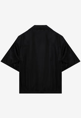 Prada Triangle Logo Short-Sleeved Shirt Black SC4491WQ8/Q_PRADA-F0002