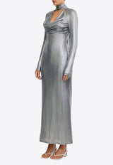 Significant Other Nova Metallic Maxi Dress Silver SD240793D-SILVERSILVER