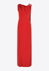 Stine Goya Knotted Maxi Dress Red SG-AW24-D038-2274RED