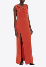 Stine Goya Knotted Maxi Dress Red SG-AW24-D038-2274RED