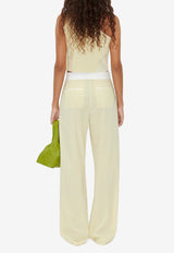 Stine Goya Bibbi Striped Wide-Leg Pants Yellow SG5837YELLOW