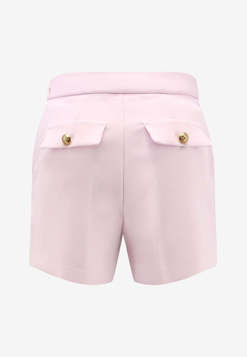 Elisabetta Franchi Horsebit Plaque Mini Shorts Pink SH00751E2_544