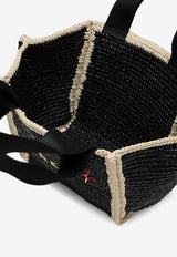 Marni Small Sillo Raffia Tote Bag Black SHMP0121L0P6769/P_MARNI-ZO762