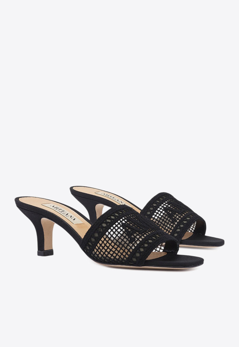 Arteana Roma 50 Woven Mules SIGROMBLA50BLACK