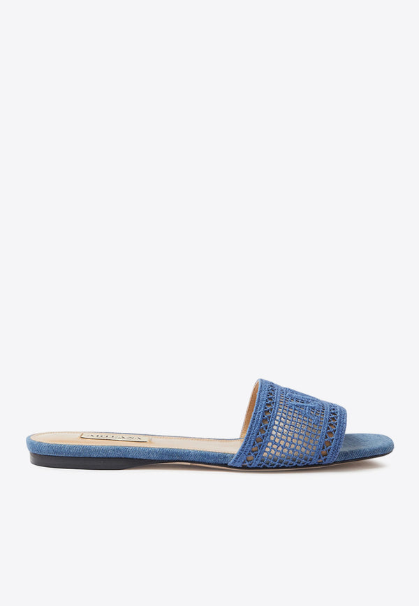 Arteana Roma Woven Flat Sandals SIGROMSKYFLBLUE