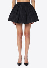 Patou Flared Draped Mini Skirt Black SK0430011PL/P_PATOU-999B