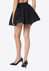 Patou Flared Draped Mini Skirt Black SK0430011PL/P_PATOU-999B