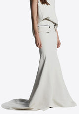 Maticevski Unknown Panel Long Skirt Ecru SK5370/23OFF WHITE/ECRU