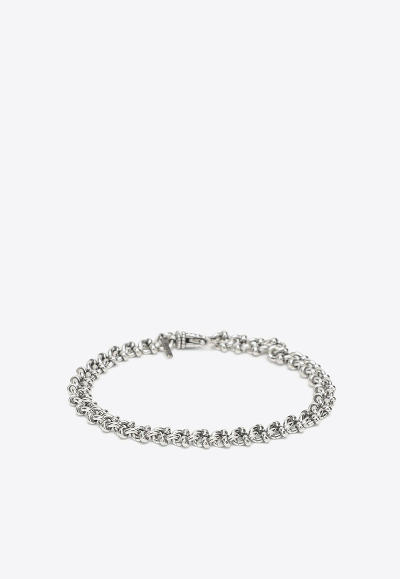 Emanuele Bicocchi Entwined Chain Bracelet Silver SKNB1MET/N_EMANU-SI