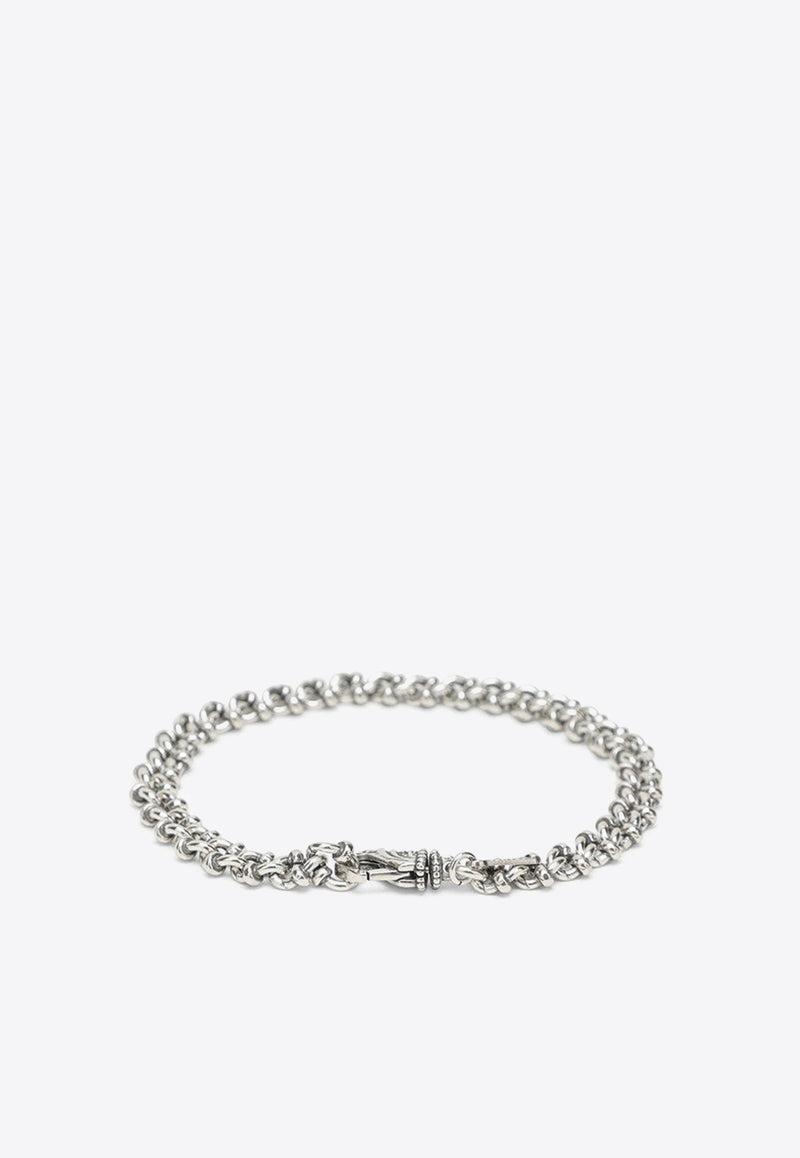 Emanuele Bicocchi Entwined Chain Bracelet Silver SKNB1MET/N_EMANU-SI