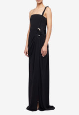 Simkhai Sone One-Shoulder Gown Black