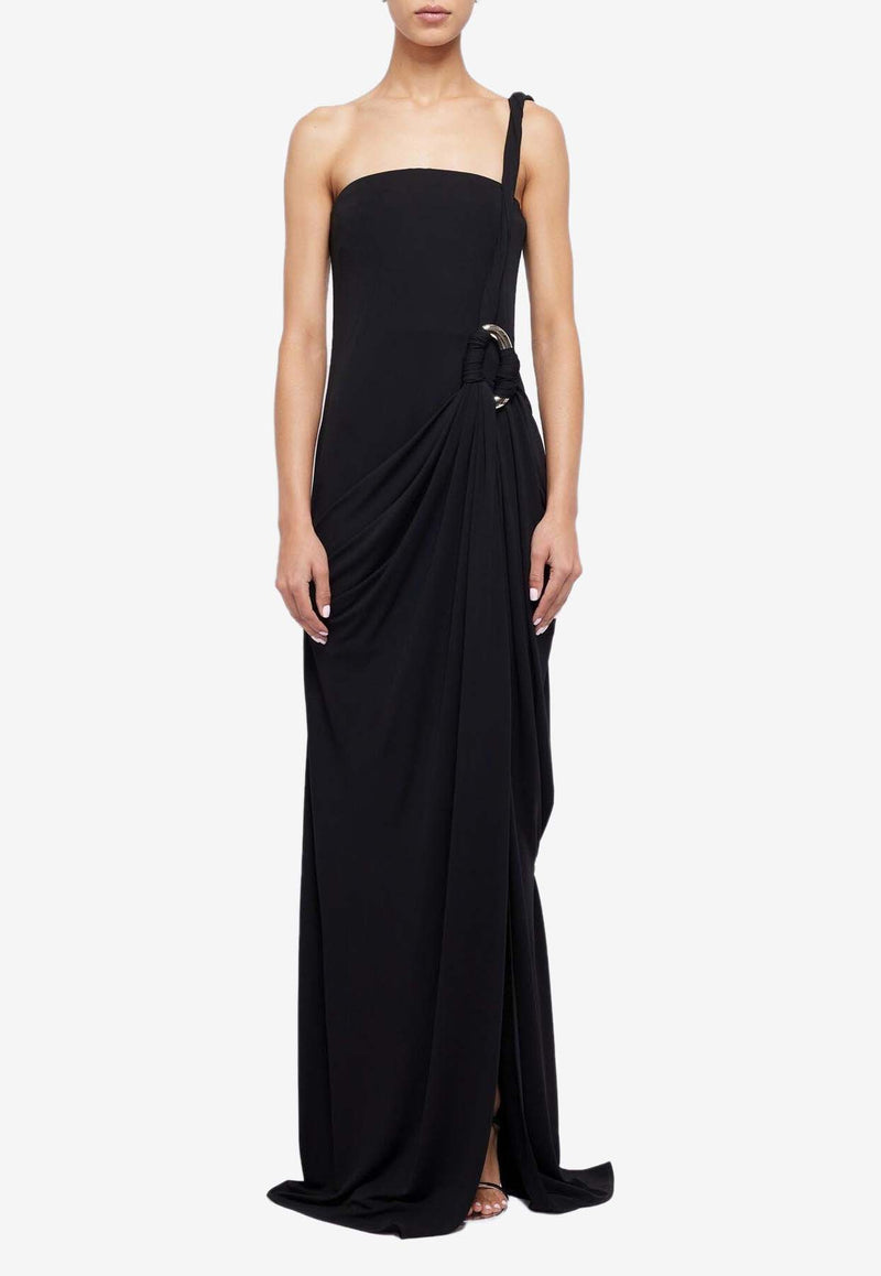 Simkhai Sone One-Shoulder Gown Black