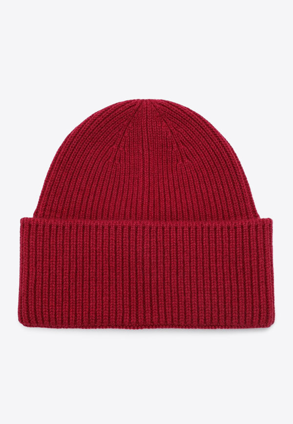 Destin Wool-Blend Ribbed Beanie Burgundy SPENNYBEDWS/P_DESSR-BO