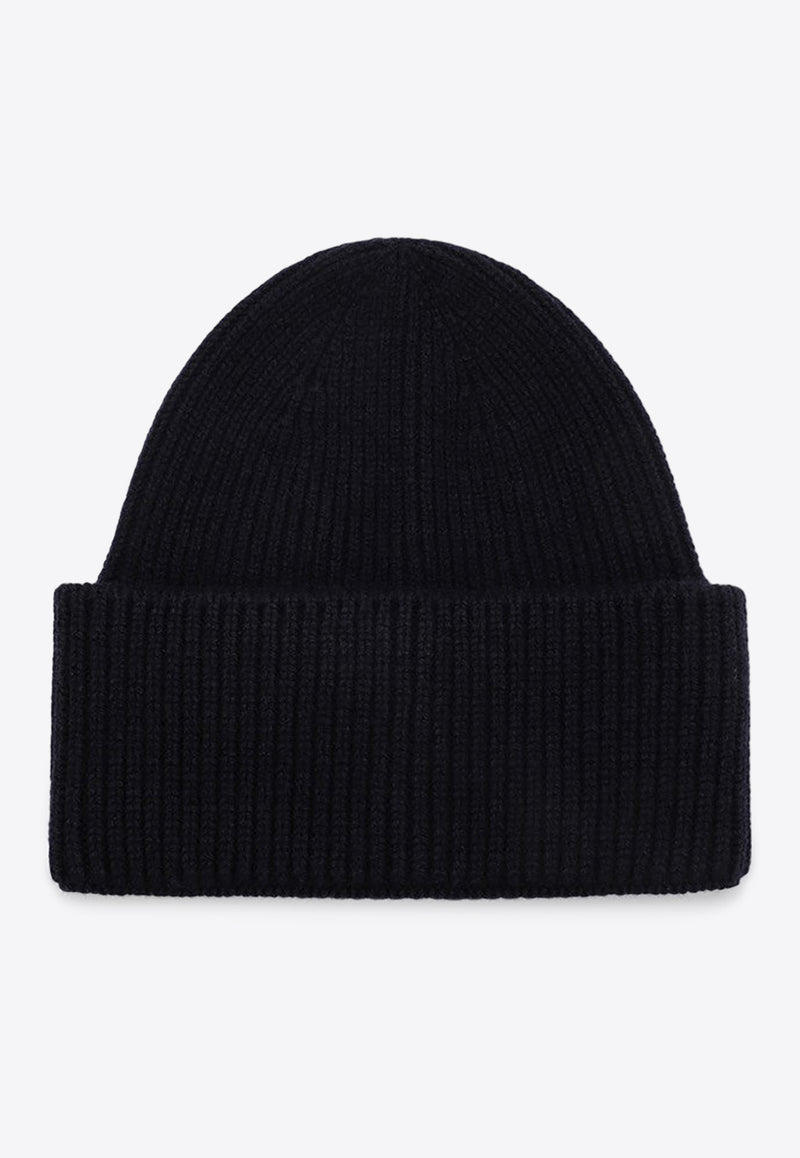 Destin Wool-Blend Ribbed Beanie Blue SPENNYBEWS/P_DESSR-NA