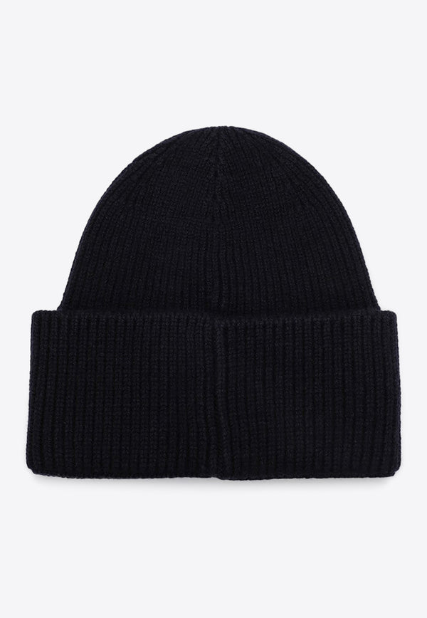 Destin Wool-Blend Ribbed Beanie Blue SPENNYBEWS/P_DESSR-NA