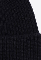 Destin Wool-Blend Ribbed Beanie Blue SPENNYBEWS/P_DESSR-NA