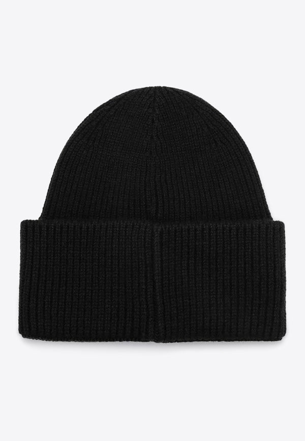 Destin Wool-Blend Ribbed Beanie Black SPENNYBEWS/P_DESSR-NE