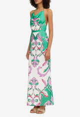 Significant Other Kianna High-Rise Printed Maxi Skirt Multicolor SS240454S-PRT-FLORENCEPRINTGREEN MULTI