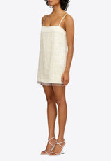 Significant Other Josephine Beaded Mini Dress Ivory SS240733D-PEARLIVORY