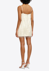 Significant Other Josephine Beaded Mini Dress Ivory SS240733D-PEARLIVORY