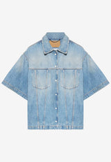 1989 Studio Boxy Short-Sleeved Denim Shirt SS24.26DE/O_1989-WA Blue