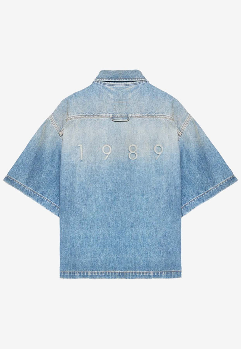 1989 Studio Boxy Short-Sleeved Denim Shirt SS24.26DE/O_1989-WA Blue