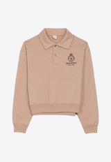 Sporty 
Rich Crown Polo Sweatshirt Beige ST072512202BE05BEIGE