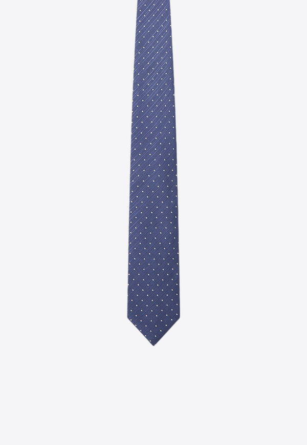 Tom Ford Micro Polka Dot Silk Tie STE001-S0057 HB532 Blue